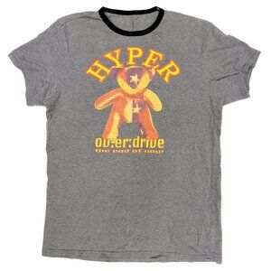 BEAUTY BEAST Japan T Shirt Vintage Y2K 90s Hyper Teddy Bear Overdrive RARE M